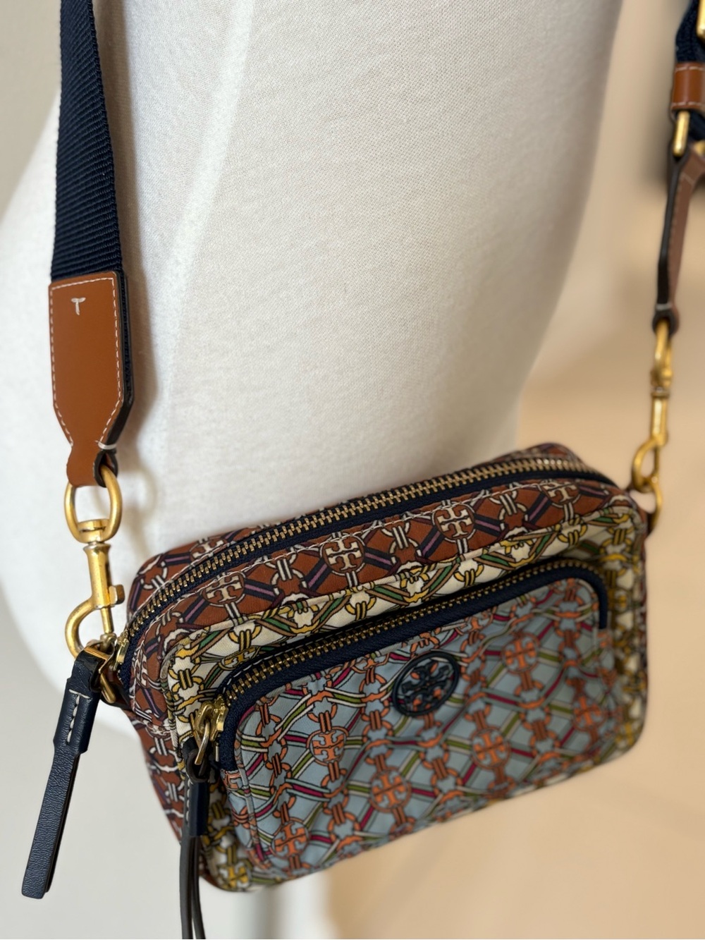 Tory Burch Piper Mini Printed Camera Bag ✨ Pre-loved